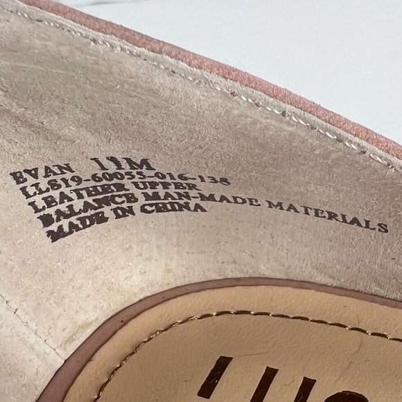 LUCCA LANE Evan Cork Wedge Blush Suede Sandals - Picture 3 of 9